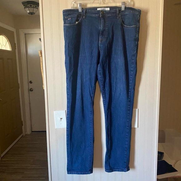 Men’s Tommy Hilfiger Jeans Straight Leg blue jeans size 38/32 - Picture 1 of 7